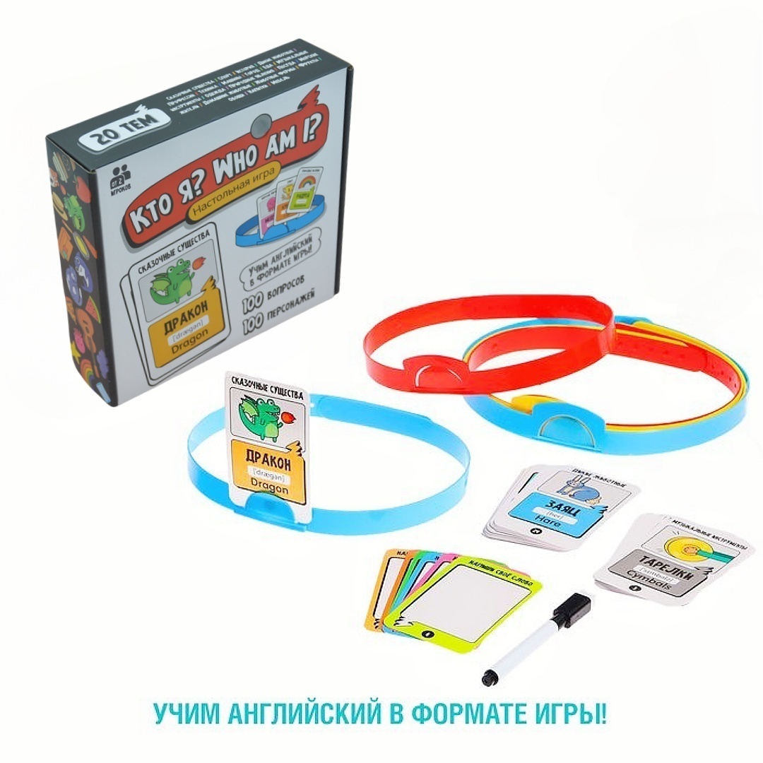 Board Game Who Is It - Настольная игра «Кто я?», игра на