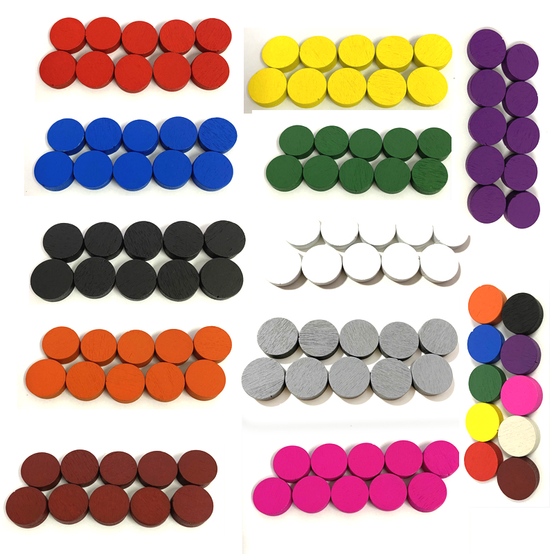 Board Game Economy - 50 шт., 15*5 мм, 11 цветов,