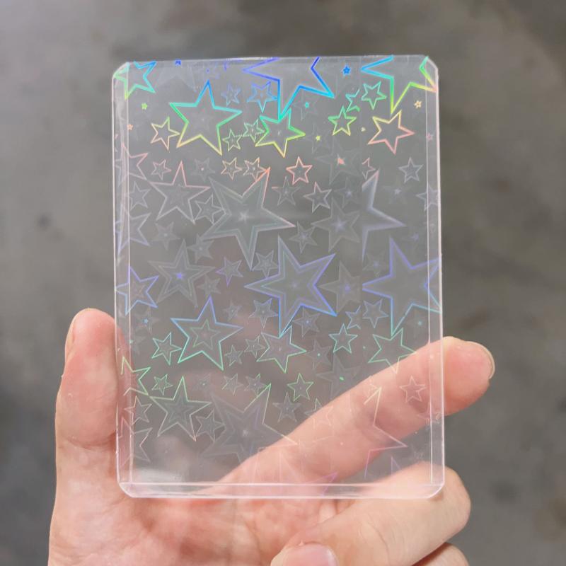 Card Sleeves Protector - 10 шт. голографических лазерных прозрачных чехлов