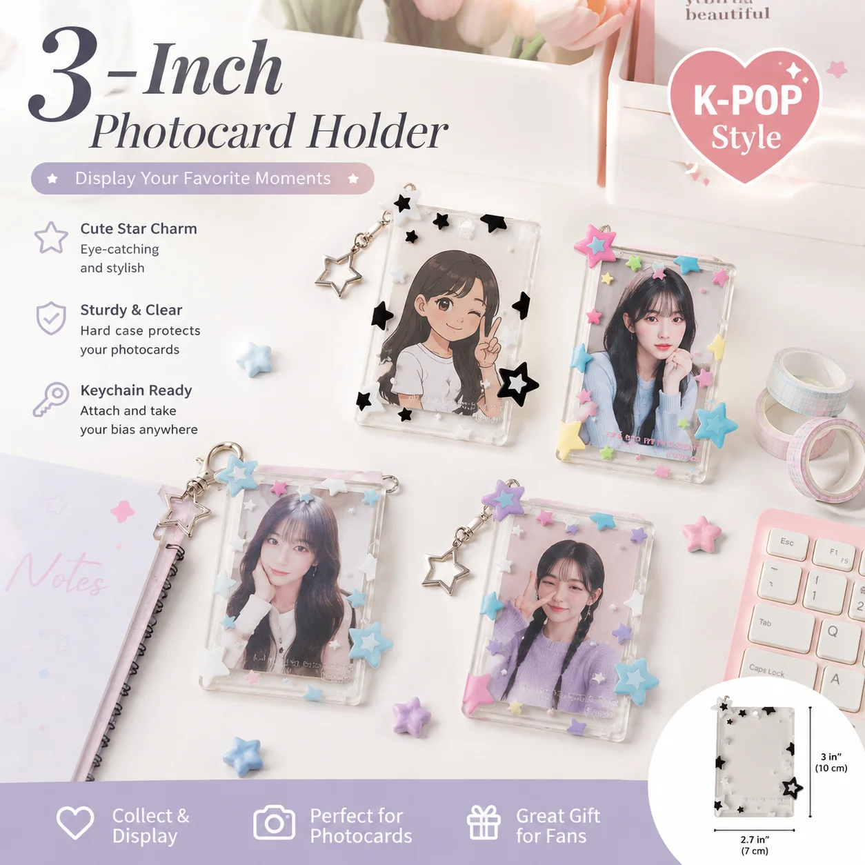 Card Sleeves Protector - Держатель для фотокарточек Star Design 3